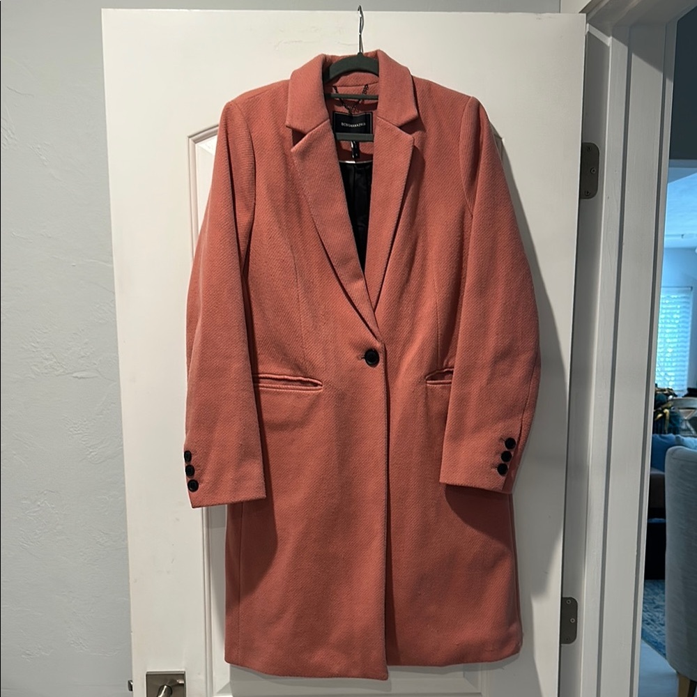 BCBGMaxAzria Pink Blazer Tailored Suit Jacket